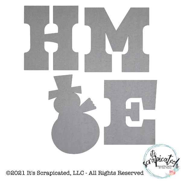 Porch Candy® - HOME SNOWMAN - Bare Metal Design Set