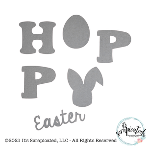 Porch Candy® - HOPPY EASTER - Bare Metal Design Set It's Scrapicated, LLC 
