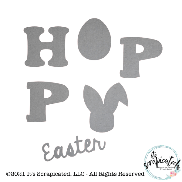Porch Candy® - HOPPY EASTER - Bare Metal Design Set It's Scrapicated, LLC