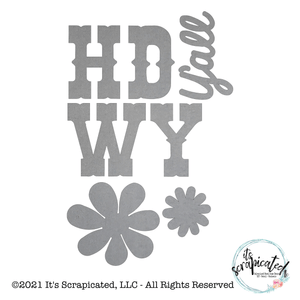 Porch Candy® - HOWDY Y'ALL - Bare Metal Design Set It's Scrapicated, LLC 