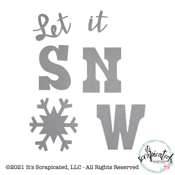 Porch Candy® - LET IT SNOW - Bare Metal Design Set