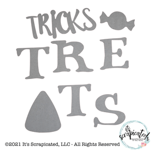 Porch Candy® - TRICKS AND TREATS - Bare Metal Design Set It's Scrapicated, LLC 