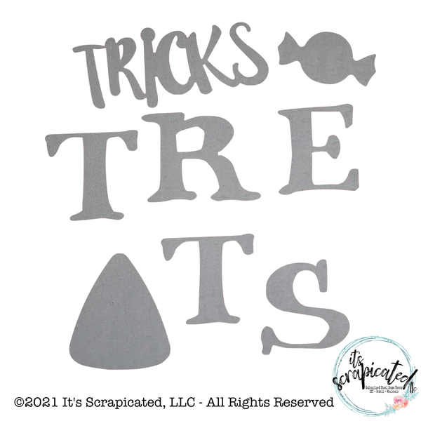 Porch Candy® - TRICKS AND TREATS - Bare Metal Design Set It's Scrapicated, LLC