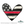 Load image into Gallery viewer, First Responder Door Hanger Deep V Heart - First Responder Flag