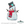 Load image into Gallery viewer, Winter Door Hanger Snowman with Arms Red & Teal