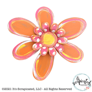 Spring Door Hanger Funky Flower