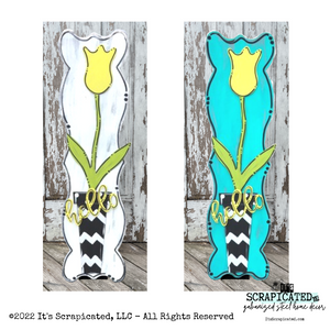 Porch Candy® Spring Changeable Porch Sign Hello Tulip