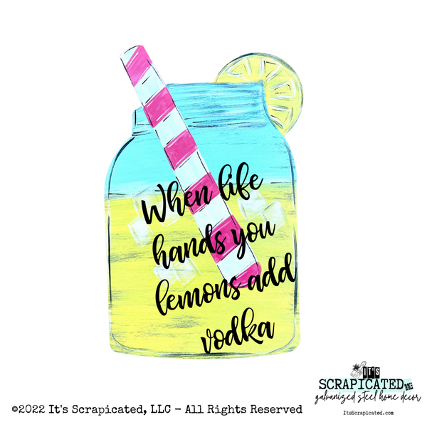 Summer Door Hanger Jar With Straw