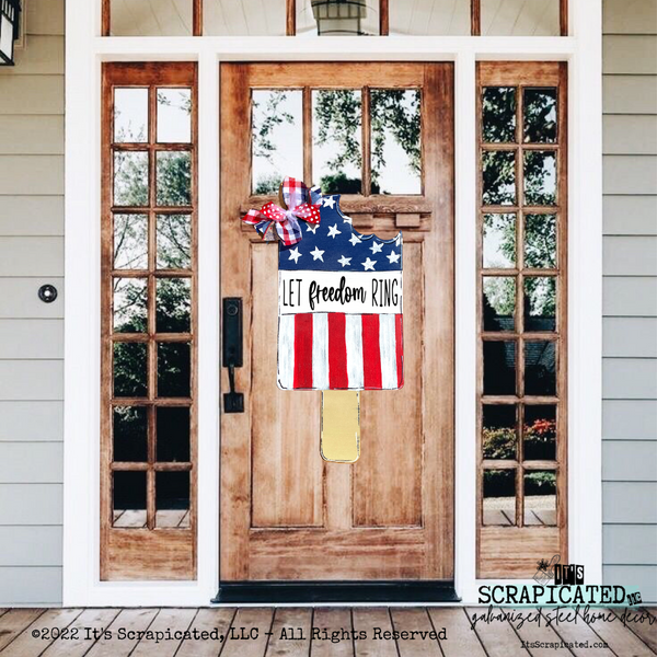 Patiotic Door Hanger Patriotic Popsicle