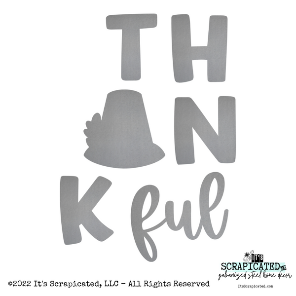 Porch Candy® - THANKFUL - Bare Metal Design Set It's Scrapicated, LLC