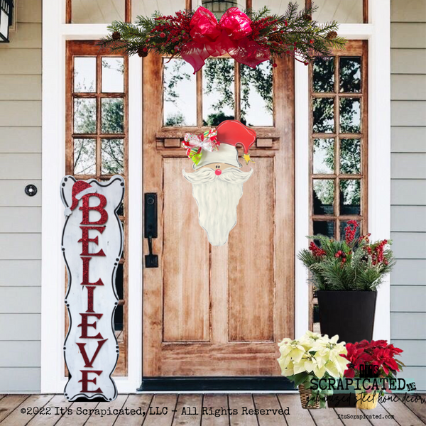 Christmas Door Hanger Santa