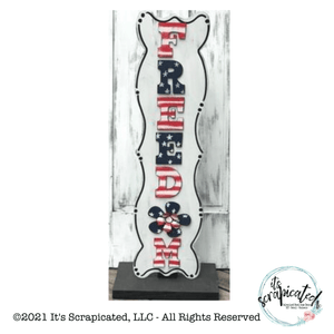 Porch Candy® Patriotic Changeable Porch Sign Freedom Flower