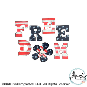 Porch Candy® Patriotic Changeable Porch Sign Freedom Flower