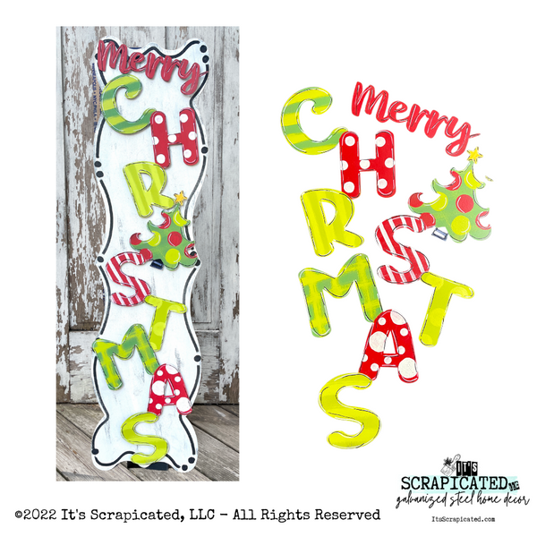 Porch Candy® Christmas Changeable Porch Sign Merry Christmas