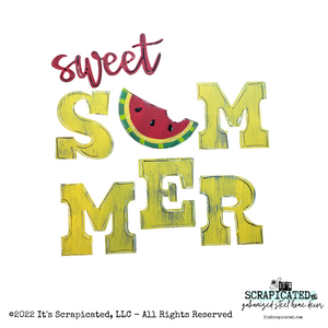 Porch Candy® Summer Changeable Porch Sign Sweet Summer Watermelon