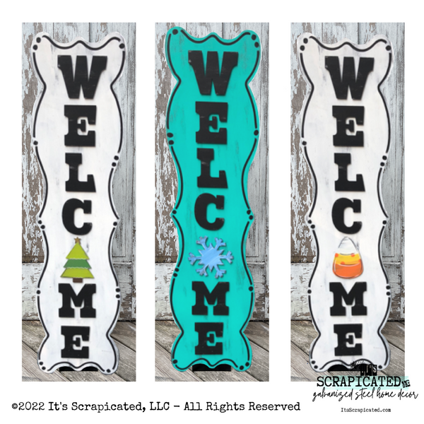 Porch Candy® Changeable Porch Sign Welcome Seasons 