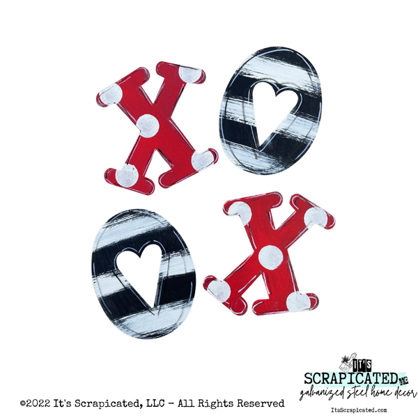 Porch Candy® Valentine's Day Changeable Porch Sign XOXO Black White & Red