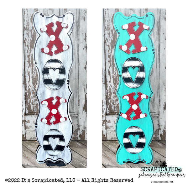 Porch Candy® Valentine's Day Changeable Porch Sign XOXO Black White & Red