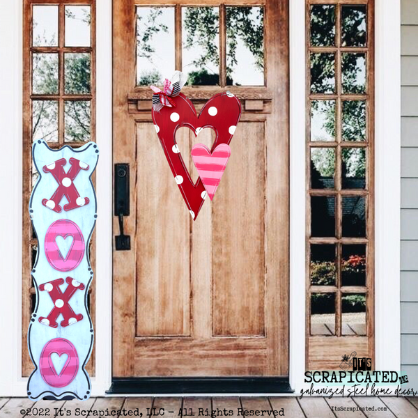 Cutout Heart - Red Polka Dots