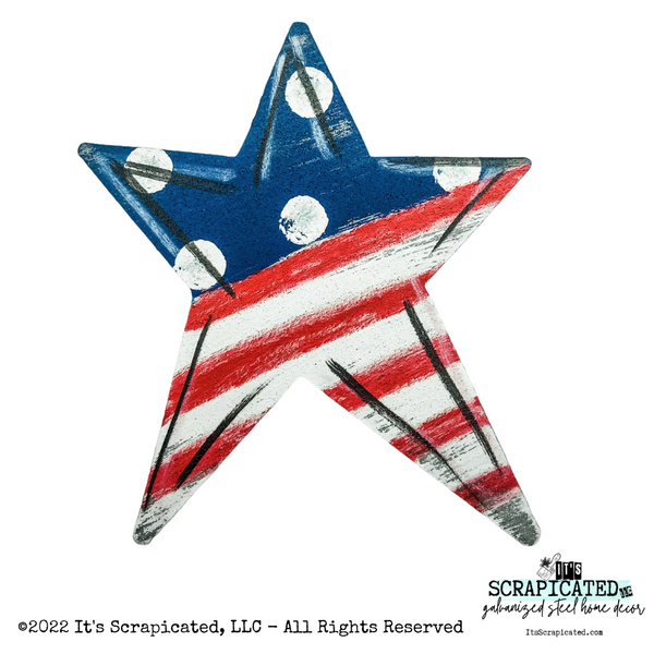 Patriotic Door Hanger Whimsical Star