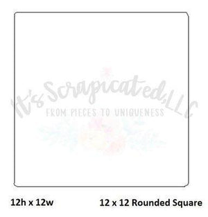 Bare Metal - 12" X 12" Rounded Square It's Scrapicated, LLC 