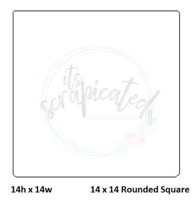 Bare Metal - 14" x 14" Rounded Square It's Scrapicated, LLC