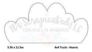 Bare Metal - 4X4 Truck - Hearts It's Scrapicated, LLC 