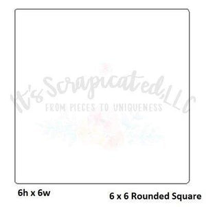Bare Metal - 6" X 6" Rounded Square It's Scrapicated, LLC 