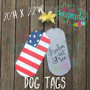 Bare Metal - Dog Tags It's Scrapicated, LLC 