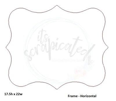 Bare Metal - Frame (Horizontal Frame-Vertical Frame) It's Scrapicated, LLC