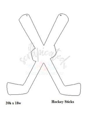 Bare Metal - Hockey Sticks It's Scrapicated, LLC