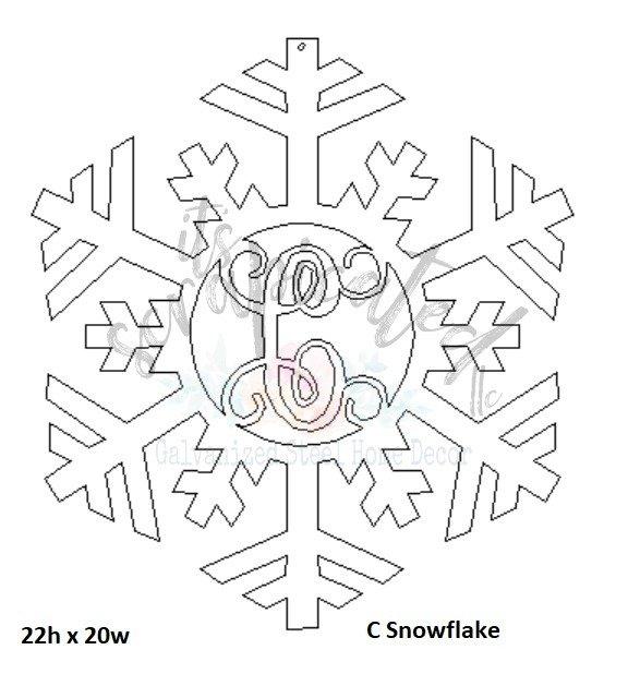 Bare Metal - Initial Snowflake It's Scrapicated, LLC 
