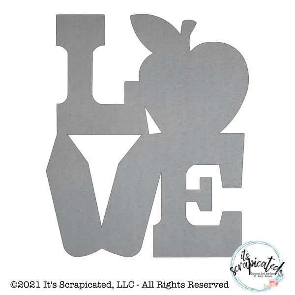 Bare Metal - Love - Teach It's Scrapicated, LLC
