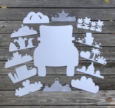 Bare Metal - *Seasonal-Holiday Truck with ALL attachments Bare Metal It's Scrapicated, LLC