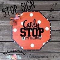Bare Metal - Stop Sign-Candy Stop It's Scrapicated, LLC 