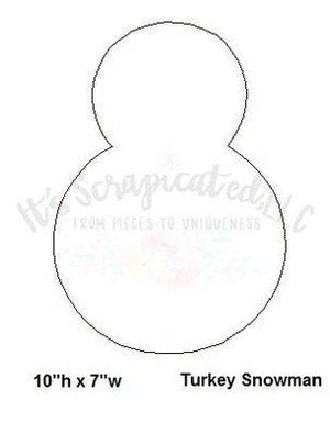 Bare Metal - Turkey Snowman It's Scrapicated, LLC 