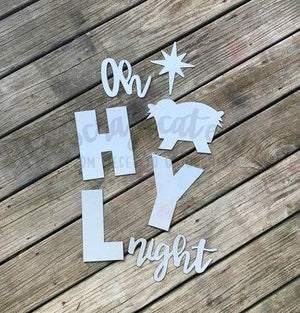 Porch Candy® - OH HOLY NIGHT - Bare Metal Design Set It's Scrapicated, LLC 