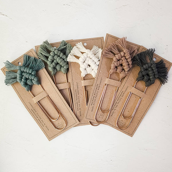 Macrame Bookmark / Notebook Jumbo Clip - Variety Pack