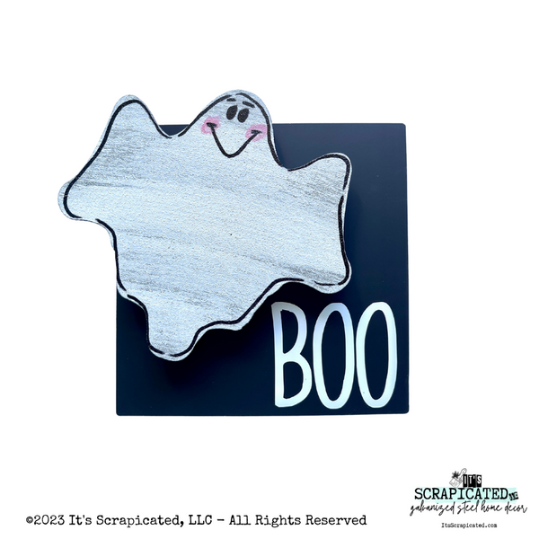 6 Inch Standing Sign Boo Ghost