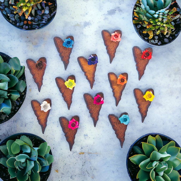 Heart magnets 3D flower