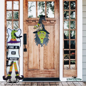 Halloween Door Hanger Witch 2024