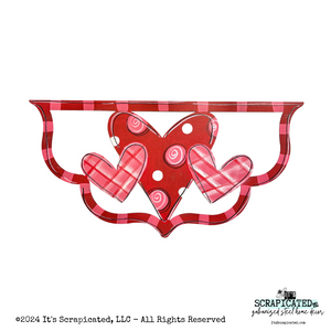 Valentine's Day Changeable Door Hanger Door Candy™ 3 Hearts