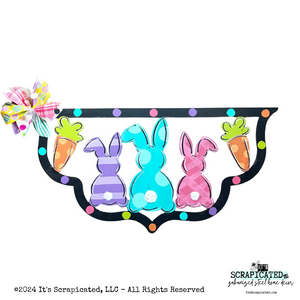 Easter Changeable Door Hanger Door Candy™ 3 Bunnies