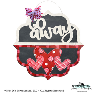 Valentine's Day Changeable Door Hanger Door Candy™ 3 Hearts