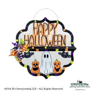 Halloween Changeable Door Hanger Door Candy™ Ghost Jack Bats