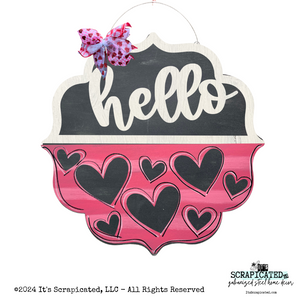 Valentine's Day Changeable Door Hanger Door Candy™ Hearts