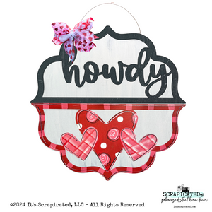 Valentine's Day Changeable Door Hanger Door Candy™ 3 Hearts