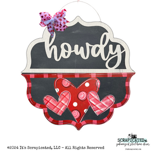 Valentine's Day Changeable Door Hanger Door Candy™ 3 Hearts