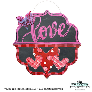 Valentine's Day Changeable Door Hanger Door Candy™ Love