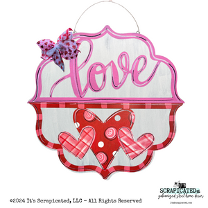 Valentine's Day Changeable Door Hanger Door Candy™ Love